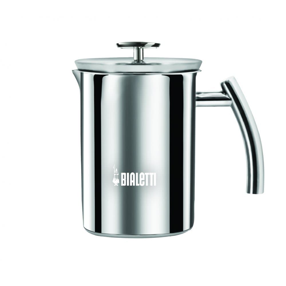 Bialetti Cappuccino Machine Milk Frother, Small, 200 milliliters, Steel Small Steel