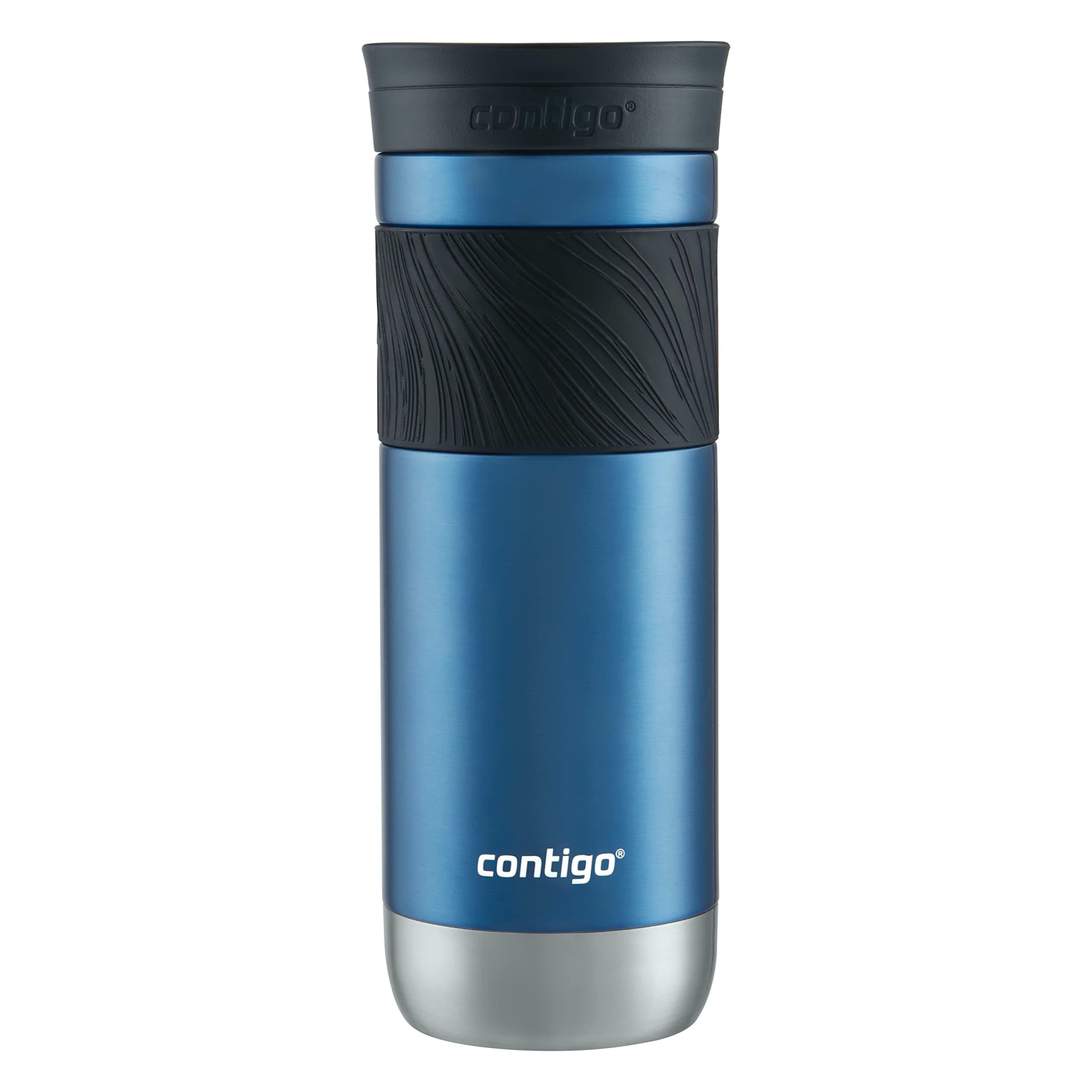 Contigo Byron Vacuum-Insulated Stainless Steel Travel Mug, 20oz - Leak-Proof Lid, BPA-Free, Blue Corn - Perfect Reusable Cup for Coffee or Water; hot and cold beverage holder Blue Corn 20 oz (Pack of 1)
