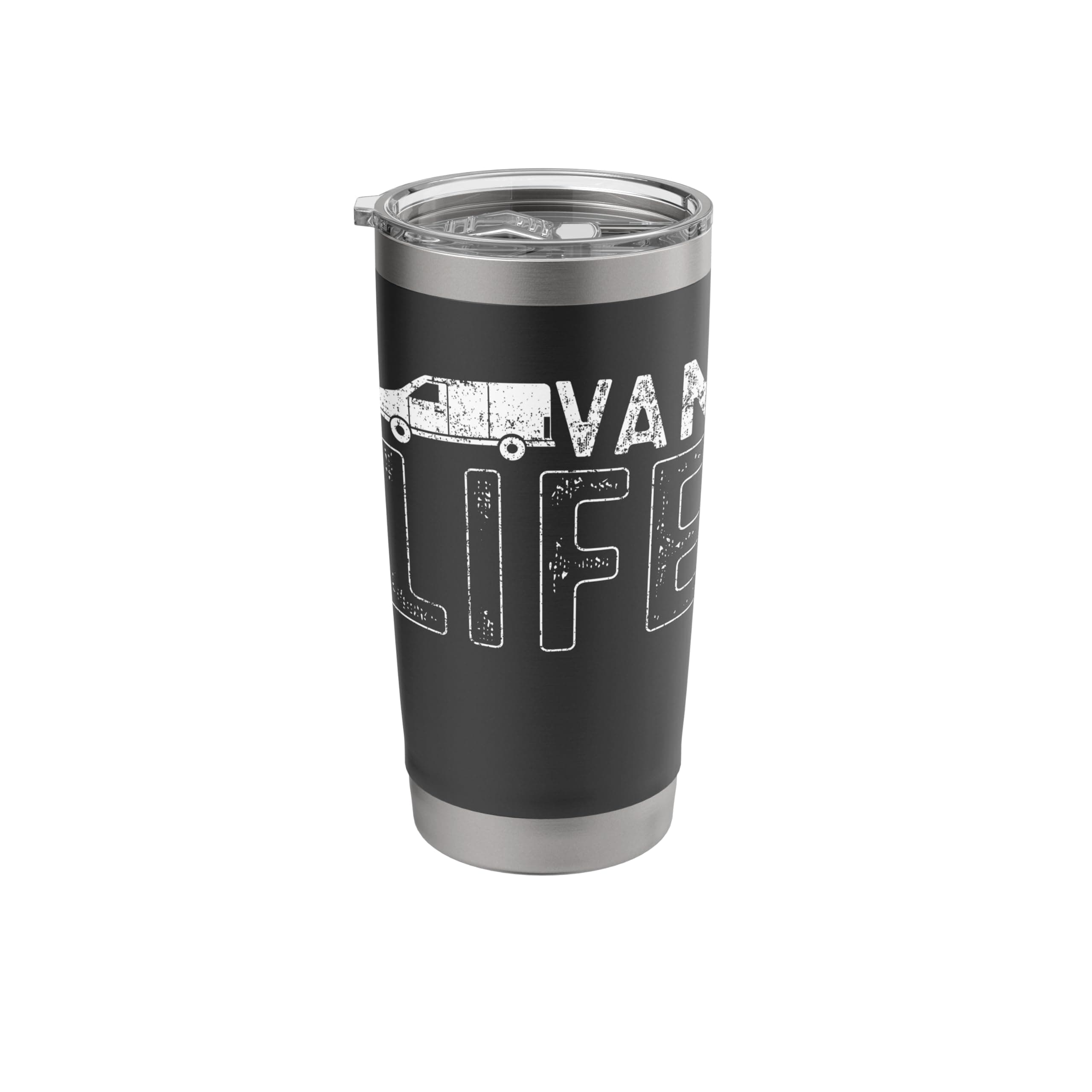 Vanning Vanlife Van Life Stainless Steel Insulated Tumbler 20 Ounces Black